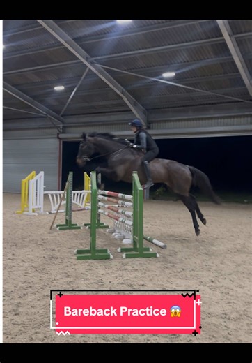 Bareback Showjumping Practice with GoPro Challenges