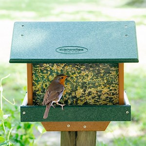 Quick Ship Poly 4x4 Post Mount Large Hopper Bird Feeder for Outside, Outdoors, Garden - Amish American Made - Etsy