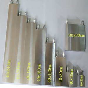 [Hot Item] Aluminum Alloy Water Cooling Block 40 80 120 160mm for PC Lap CPU Liquid Cooler Silver System Heat Sink