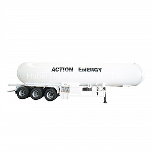 [Hot Item] ASME Standard 3 Axles 56000 Liters 56 M3 28 Tons LPG Road Tanker Trailer with Front Lifting Axle and Rechaster Level Gauge