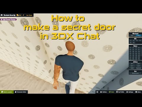How to make a secret door in 3DX Chat