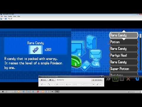 pokemon black and white version rare candy and master balls cheats