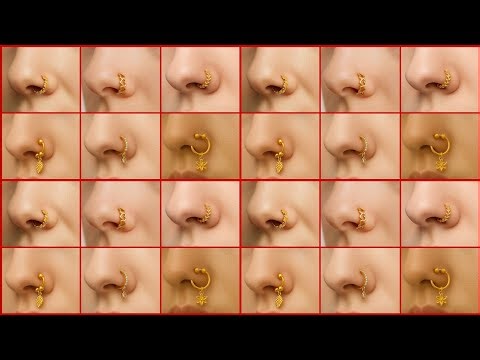 🔥 Most Beautiful Gold Nose Ring Designs 2025 | Latest 22k Gold Nath & Nosepin Styles Designs/Nathni