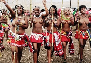 Umhlanga reed Dance festival at Swaziland 2014