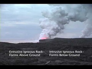 on location. igneous rock formation.mov