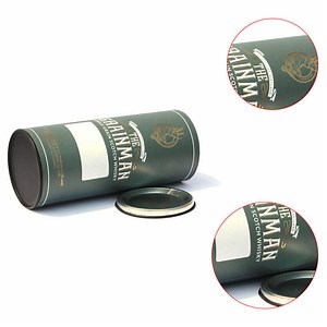 [Hot Item] Eco-Friendly Tin Box Round Paper Food Packaging Tube with Tinplate Cover