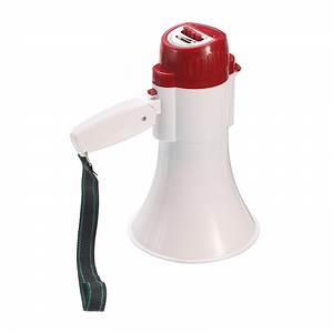 [Hot Item] Portable Hand Speaker Megaphone Strap Grip Loudspeaker Recording Play Horn Tour Guide Speakers Loud Volume