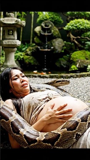 Giant Python Attacks Woman: Desperate Fight for Survival#giantpython #snake