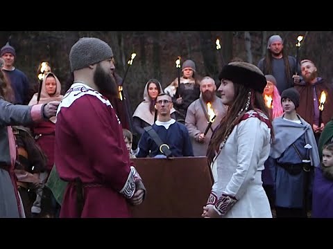 WWE Superstars get married in Viking wedding ceremony