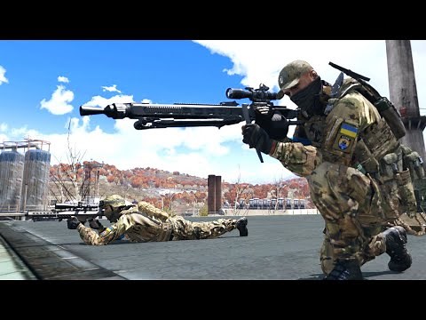 Ukraine Final Battle at Azovstal! - Mariupol Sniper and MG3 Team | ARMA3 Simulation
