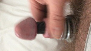 Steel cyborg cock wank