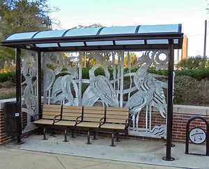 [Hot Item] Manufacturer Customized Modern Bus Stop Shelter