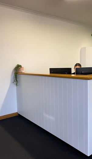 ✨ Our talented lady tradie, Renee Parry, has been hard at work revitalising our reception area! There are just a few finishing touches left, but the transformation is incredible. Welcoming our clients and customers into this bright, modern space is an absolute delight. 🌿💼 | Parry Property