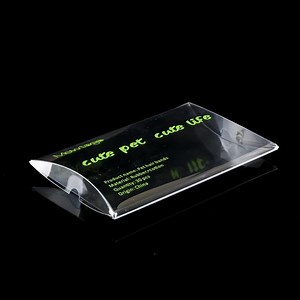 [Hot Item] Custom Printed Clear Plastic Pillow Box for Gift Packaging
