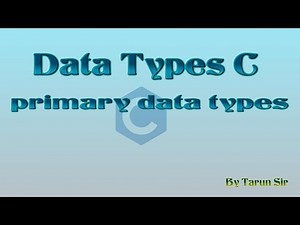 datatypes in c | variables in c