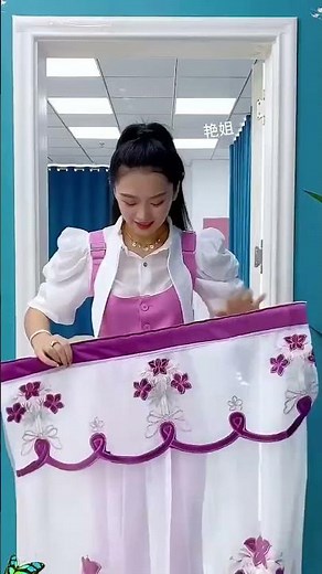 🦚 “Beautiful Peacock Curtain Idea For Home 😍 #shorts”😍 “15 Second Me Door Curtain Lagane Ka Jugaad!