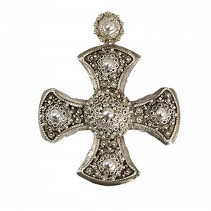 Handcrafted Vintage Jerusalem Cross Pendant - Large Ornate Crusader Cross - Etsy Canada