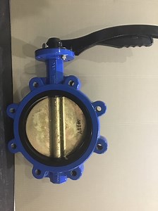 [Hot Item] DN200 DN150 Cast Iron Lug Manual Handle Butterfly Valve with NBR Seat