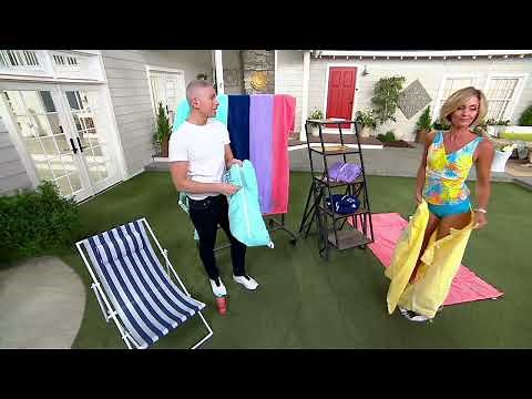 Towel Tote The Beach Towel in a Bag on QVC