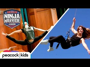 AMERICAN NINJA WARRIOR JUNIOR | Kid Stuntwoman Faces Off with Aerial Acrobat