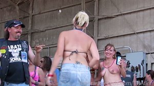 NEBRASKACOEDS - real chicks getting totally naked in a contest at an iowa biker rally