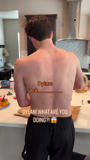 What is Dylan doing in the kitchen??! #fyp #foryoupage #corbinfisher #shirtlessguys #hotguys #gay #halloween #jackolantern