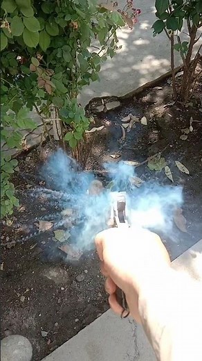 32 bore revolver firing