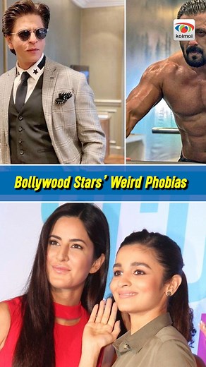 Discover the strangest phobias of Bollywood celebrities! Watch the reel to delve into their unique fears. In this intriguing video, learn more about the unusual things that make them anxious! #koimoi #bollywood #shahrukhkhan #SalmanKhan | KoiMoi.com