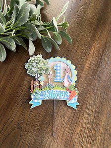 Peter Rabbit Cake Topper,easter Cake Topper,bunny Cake Topper,peter Rabbit Decorations,peter Rabbit 1st Birthday,peter Rabbit Theme - Etsy UK