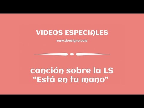 CANCIÓN ESTÁ EN TU MANO