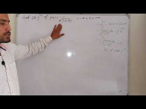 Characteristic function of standard Cauchy distribution