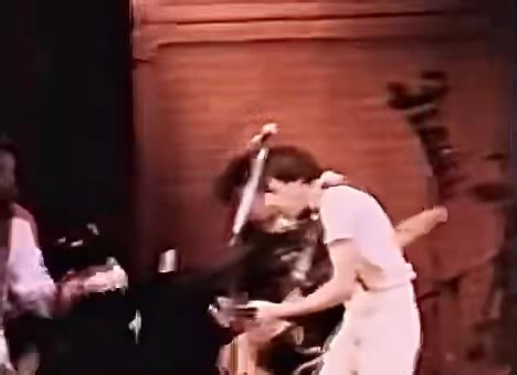 Hey Hey, My My (Into The Black) - Neil Young & Crazy Horse from “Rust Never Sleeps” movie. Live at the Cow Palace in San Francisco, CA on Oct. 22, 1978. This is an alternate version of Young's song "My My, Hey Hey (Out Of The Blue)," which also appears on the Rust Never Sleeps album. The lyrics refer to "The King" and Johnny Rotten as rockers whose legacies live on. The King is Elvis Presley, and Johnny Rotten was the lead singer of The Sex Pistols. | Paul B. Leonor
