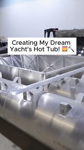 Who says you can't have a hot tub on a boat? #MakingItHappen #NeverStopLearning #BoatProject #Reels | B is for Build