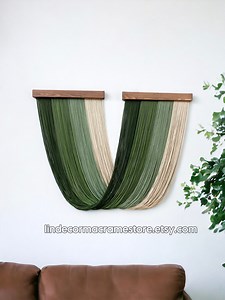 Large Macrame Wall Hanging: Boho Farmhouse Yarn Decor - Etsy