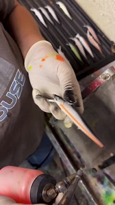 Every day our team spends hours hand painting hard plastic baits. This step requires extreme attention to detail as we take pride in every bait we make. This is just small glimpse inside the process of building Luck “E” Strike baits! #MadeInAmerica | FISH LUCKE