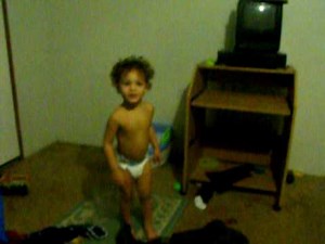 baby arthur dancing his diaper off