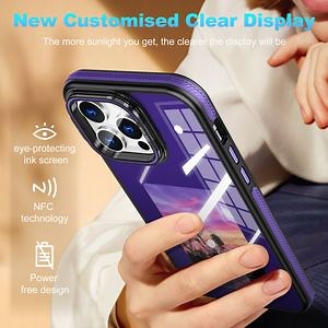 [Hot Item] Four Color NFC Ink Screen Phone Case, Free DIY Pattern Change, Anti Fall and Anti Scratch Phone Case for I-Phone 16