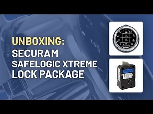 Unboxing the SECURAM SafeLogic XTREME Electro-Mechanical Safe Lock Package