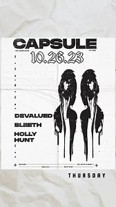 THURSDAY ⚫️🐦‍⬛ CAPSULE @capsule.the.band DEVALUED @devalued_band BLEETH @bleeth_band HOLLY HUNT @hollyhunt_band 8pm. $20 21 #barnancy #barnancymiami #capsule #miami #miamithursday #miaminights #miamimusic #miamilivemusic #littlehavana #calleocho #miamirock #miamipunk | Bar Nancy
