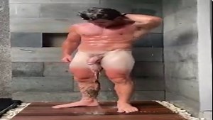Hung Jaymes Marcus in the shower