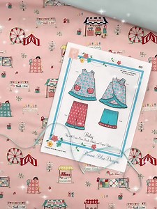 35 reactions | This vintage inspired fabric, Quilt Fair, makes you think of summer fun at the county fair  https://farmhousefabrics.com/44-100-cotton-by-riley-blake-designs-quilt-fair-pink https://farmhousefabrics.com/bonnie-blue-patterns-162-betsy-sizes-3-4-5-6-yrs | Farmhouse Fabrics | Facebook