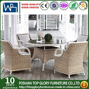[Hot Item] Modern Design Dining Table and Chair Outdoor Furniture PE Rattan Furniture Set (TG-1653)