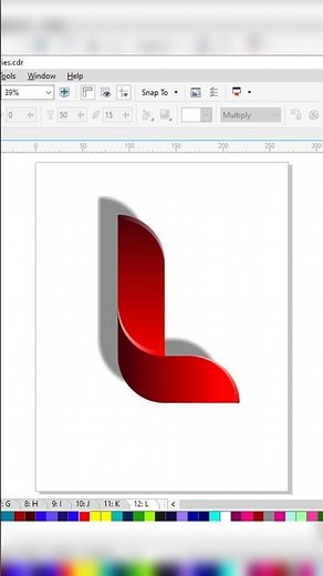 Letter “L” Logo Design 🎥😍 #logoart #newlogo #letterl #coreldraw #artlover #youtubeart #followme