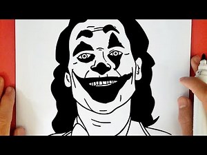 HOW TO DRAW JOKER JOAQUIN PHOENIX