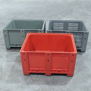 [Hot Item] Stackable Rigid Solid Sided Plastic Pallet Box -Large Transport Storage Container