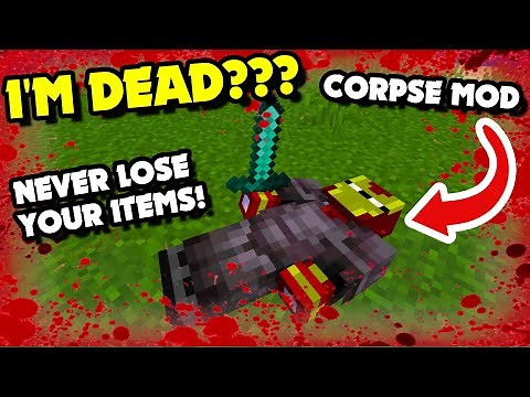 I'm DEAD?!?! | Corpse Mod | NEVER Lose Your Items Again! (Minecraft Mods)