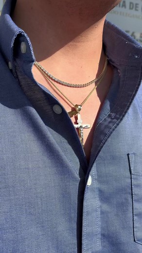 3.4K views | #tennisnecklace #gold #tennisjewelry#cross #overlay #rgv | JDG Jewelers :: Joyeria De Guadalajara | Facebook