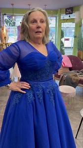 7.4K views · 137 reactions | Our fellow business friend Maria from Dewi Griffiths Jewellers Bridgend came to us with photos of a dress from the film white Christmas. We took inspiration and created the exact gown Maria wanted! We absolute love the outcome! Congratulations both! You looked incredible Xx #blueweddingdress #bluedress #tealengthweddingdress #whitechristmas #shortweddingdresses #pinkbutterflybrides #colouredweddingdress | Pink Butterfly Brides The Wedding dress shop | Facebook