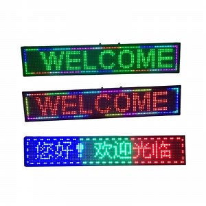 [Hot Item] P10 Full Color LED Sign Scrolling Text LED Signs Programmable LED Screen 39X15inch Welcome Display