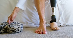 Mature Woman Wearing Slippers Bedroom Home: Stockvideos & Filmmaterial (100 % lizenzfrei) 1013092703 | Shutterstock